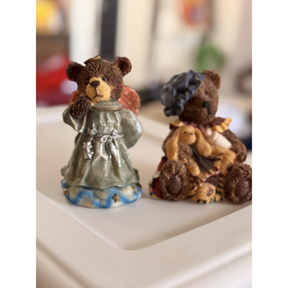 Vintage Lot Of 2 Bear Figurines